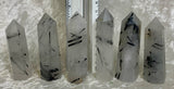 Tourmalinated Quartz Point