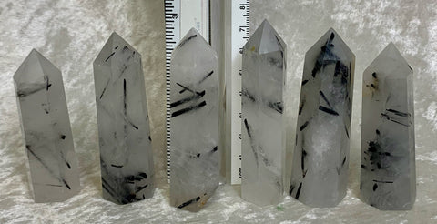 Tourmalinated Quartz Point